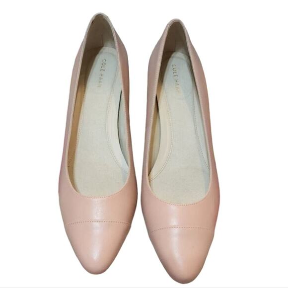 Cole Haan waterproof Pale pink Block Heel go to pumps heels‎ size 9.5 new - Picture 3 of 8